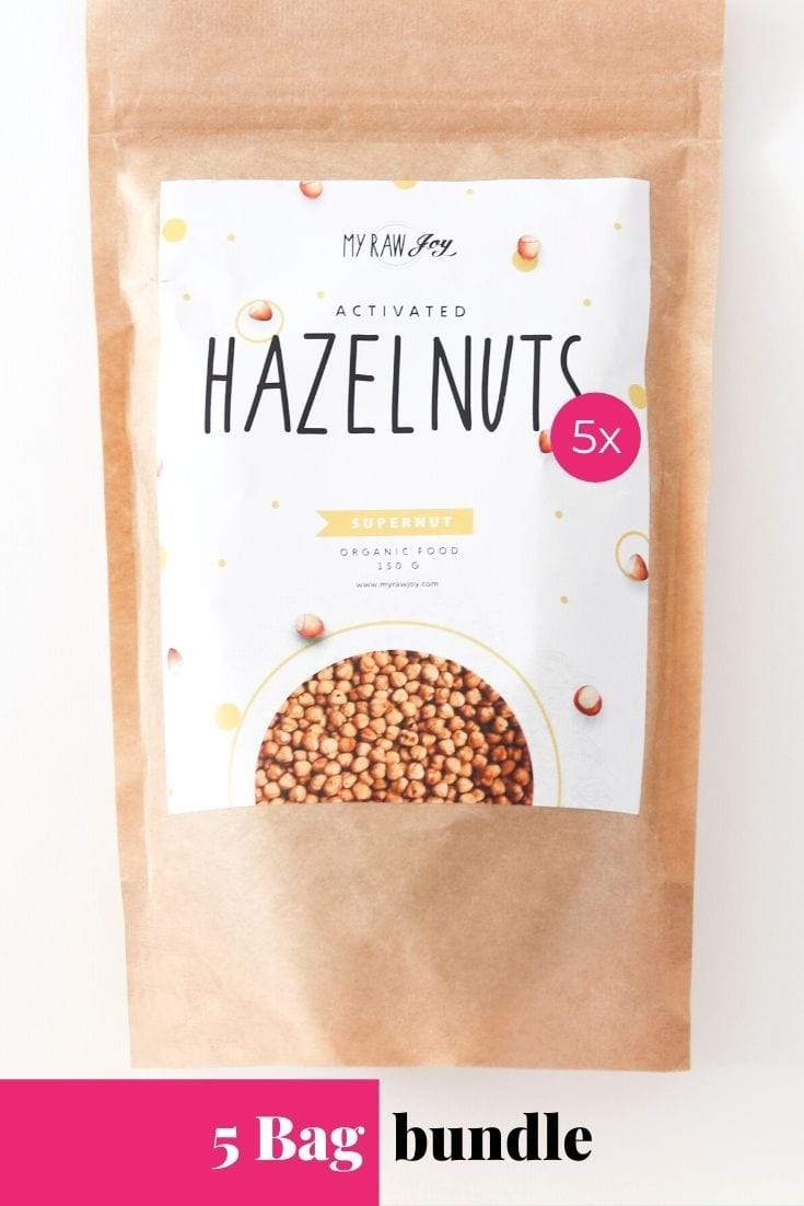 Activated Hazelnut Supernut Bites SuperNut Bites MyRawJoy 5 bag bundle deal 