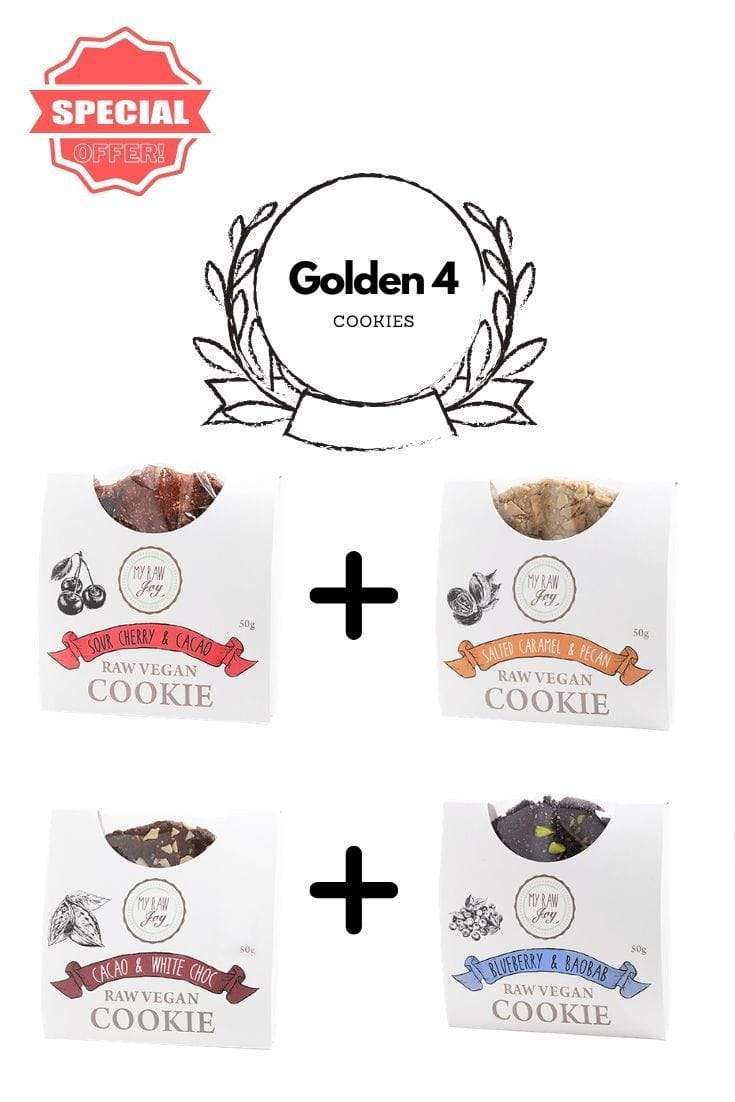 GOLDEN 4 - TOP COOKIES AT A SPECIAL PRICE After checkout offer MyRawJoy 