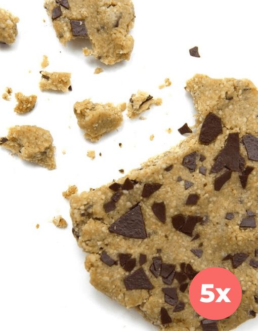 Raw Cookie - Vanilla Chocolate Chip Nutritious Cookies MyRawJoy 5 Cookie Bundle Deal | €2.73 per Cookie 