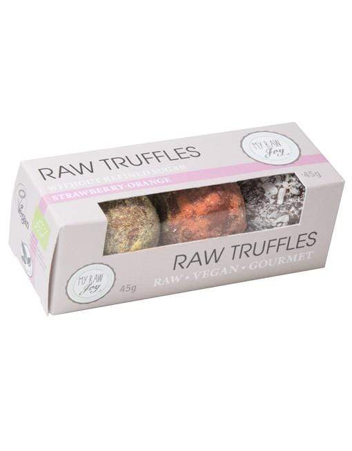 Raw Gourmet TRUFFLES - Strawberry-orange Mix Raw Gourmet Truffles MyRawJoy 