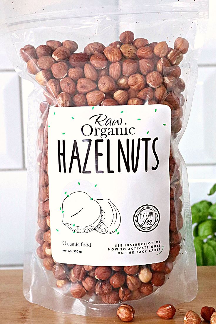 Raw Organic Hazelnuts SuperNut Bites MyRawJoy 