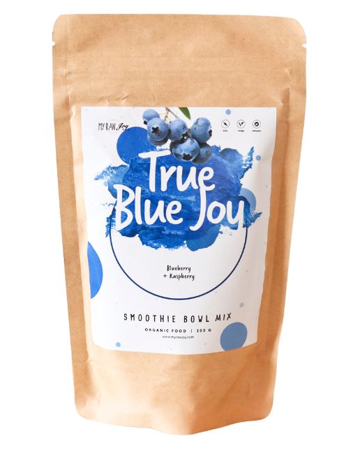 Smoothie Bowl Blend - True Blue Joy Smoothie Bowls Mix + Porridge Toppings MyRawJoy 